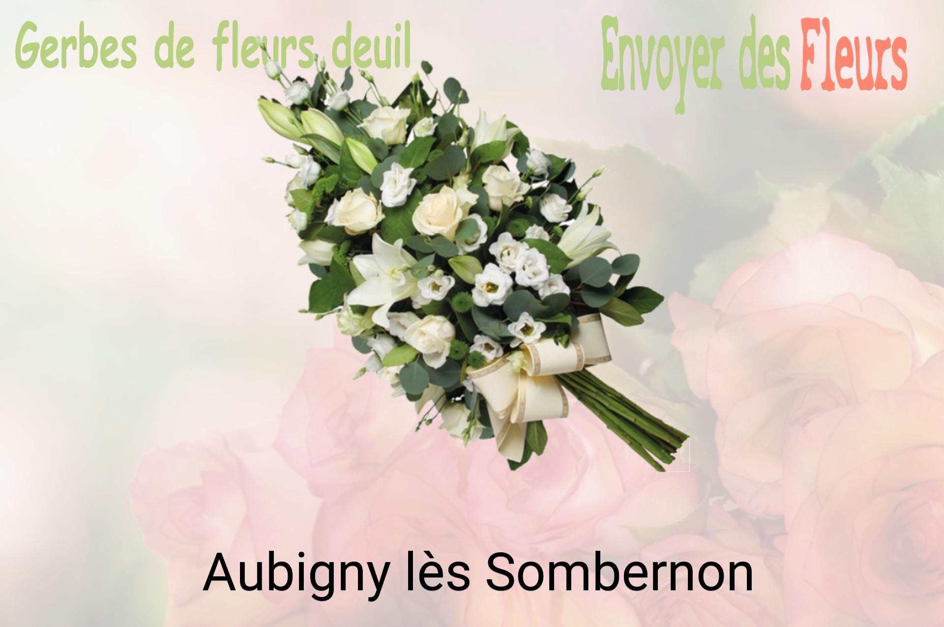 Gerbe de fleurs de deuil livrée à Aubigny-lès-Sombernon
